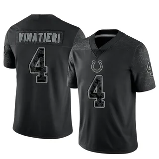 Adam Vinatieri Indianapolis Colts Youth Limited Reflective Nike Jersey - Black