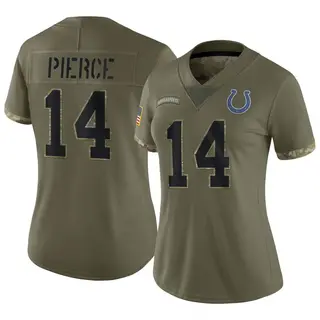Alec Pierce Indianapolis Colts Women's Limited 2022 Salute To Service Nike Jersey - Olive