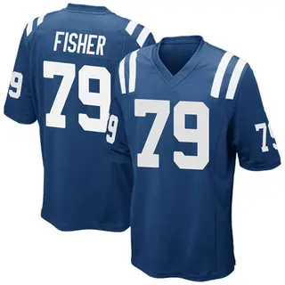 Eric Fisher Indianapolis Colts Men's Game Team Color Nike Jersey - Royal Blue