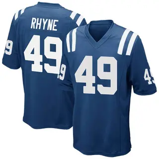Forrest Rhyne Indianapolis Colts Men's Game Team Color Nike Jersey - Royal Blue