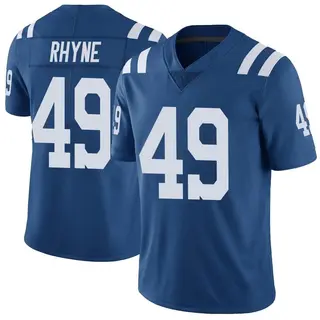 Forrest Rhyne Indianapolis Colts Men's Limited Color Rush Vapor Untouchable Nike Jersey - Royal
