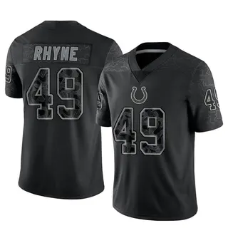 Forrest Rhyne Indianapolis Colts Men's Limited Reflective Nike Jersey - Black