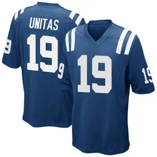 Johnny Unitas Indianapolis Colts Youth Game Team Color Nike Jersey - Royal Blue