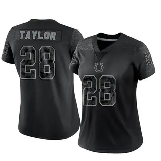 Jonathan Taylor Indianapolis Colts Women's Limited Reflective Nike Jersey - Black