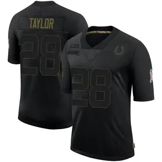 Jonathan Taylor Indianapolis Colts Youth Limited 2020 Salute To Service Nike Jersey - Black
