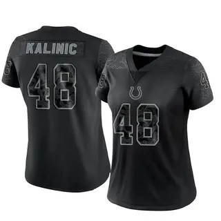 Nikola Kalinic Indianapolis Colts Women's Limited Reflective Nike Jersey - Black