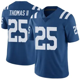 Rodney Thomas II Indianapolis Colts Men's Limited Color Rush Vapor Untouchable Nike Jersey - Royal