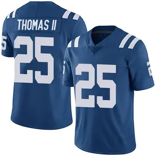 Rodney Thomas II Indianapolis Colts Men's Limited Team Color Vapor Untouchable Nike Jersey - Royal