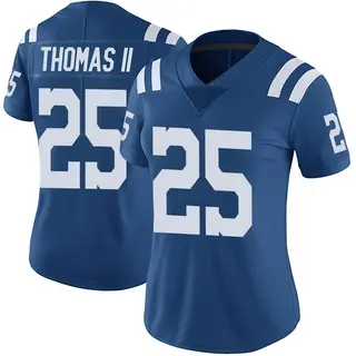 Rodney Thomas II Indianapolis Colts Women's Limited Color Rush Vapor Untouchable Nike Jersey - Royal