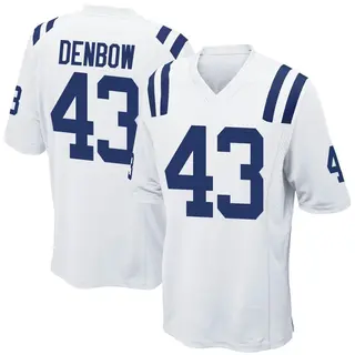 Trevor Denbow Indianapolis Colts Men's Game Nike Jersey - White