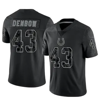 Trevor Denbow Indianapolis Colts Youth Limited Reflective Nike Jersey - Black